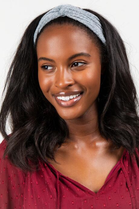 Francesca's Cindy Solid Fuzzy Headwrap - Mint