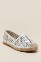 Wanted Mosaiic Laser Cut Espadrille - White