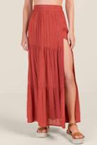 Francesca's Kristen Cover-up Maxi Skirt - Cinnamon