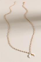 Francesca's Heidi Bullhorn Pendant Necklace - Ivory