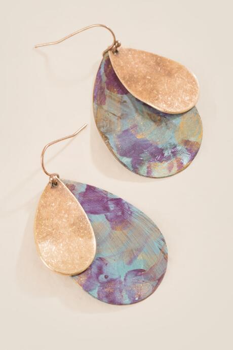 Francesca's Missy Teardrop Earrings - Turquoise