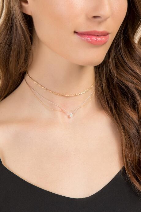 Francesca's Eden Layered Choker - Blush