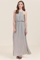 Francesca's Mary Flawless Maxi Dress - Gray