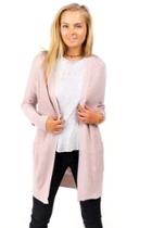 Francesca's Garcia Fine Gauge Cardigan - Blush