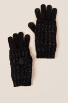 Francesca's Batel 2 In 1 Gloves - Black