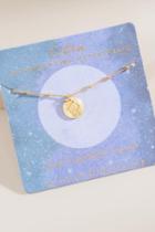Francesca's Libra Constellation Coin Pendant Necklace - Gold
