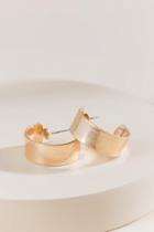 Francesca's Daniella Flat Hoop Earrings - Gold