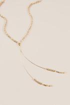 Francesca's Brooklyne Beaded Necklace In Gold - Gold