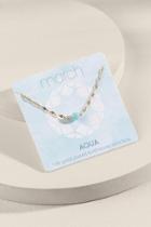 Francesca's March Birthstone Pendant Necklace - Light Blue