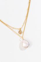 Francesca's Graciela Teardrop Layered Necklace - Gold