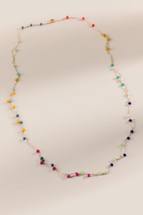 Francesca's Allie Multi Beaded Necklace - Multi