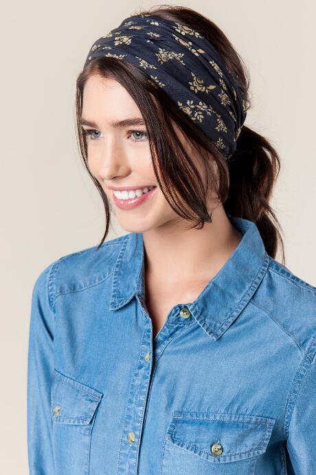 Francesca's Boho Bandeau By Natural Life In Night Rose - Black
