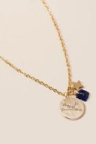 Francesca's Taurus Zodiac Charm Necklace - Gold