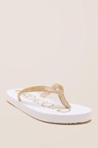 Francesca Inchess Bridal Squad Flip Flop Sandal - Gold