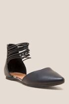 Francesca Inchess Prema Multi Ankle Strap D'orsay Flat - Black