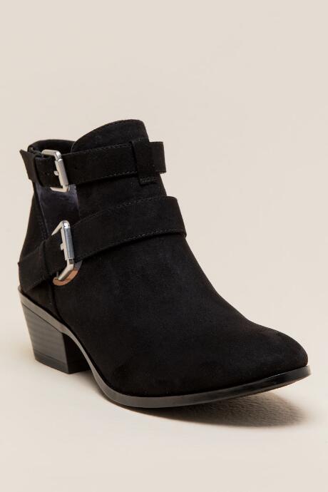 Francescas Portia Belted Cutout Bootie - Black