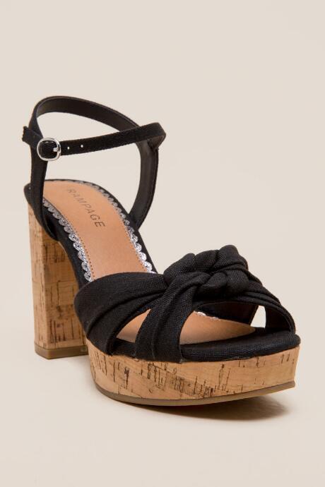 Rampage Marcia Platform Heel - Black