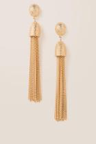 Francesca's Mari Linear Chain Earrings - Gold