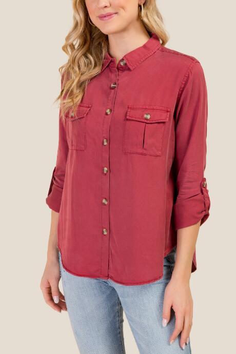 Francesca Inchess Jessie Classic Button Down - Cinnamon