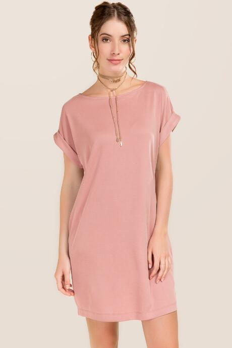Alya Camryn Cupro Shift Dress - Rose