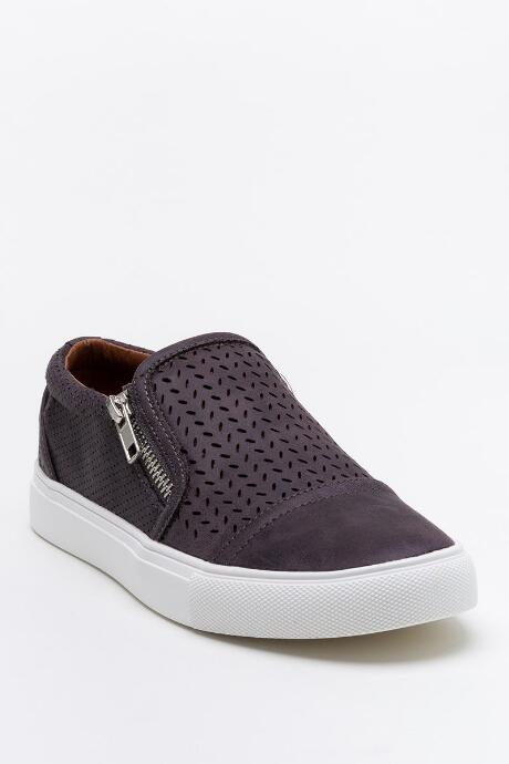 Report Alexa- Laser Cut Sneaker - Gray
