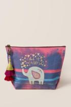Fran Happy Elephant Cosmetic Travel Pouch - Lavender