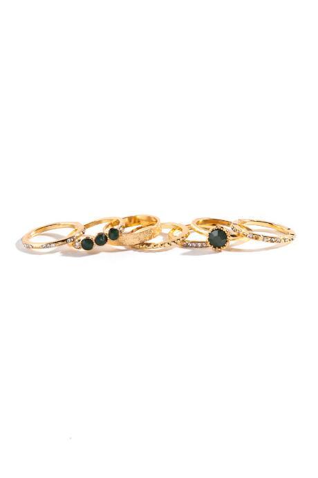 Francesca's Liliana Olive Ring Set - Olive