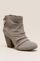 Rampage Torrey Tie Back Ankle Boot - Taupe