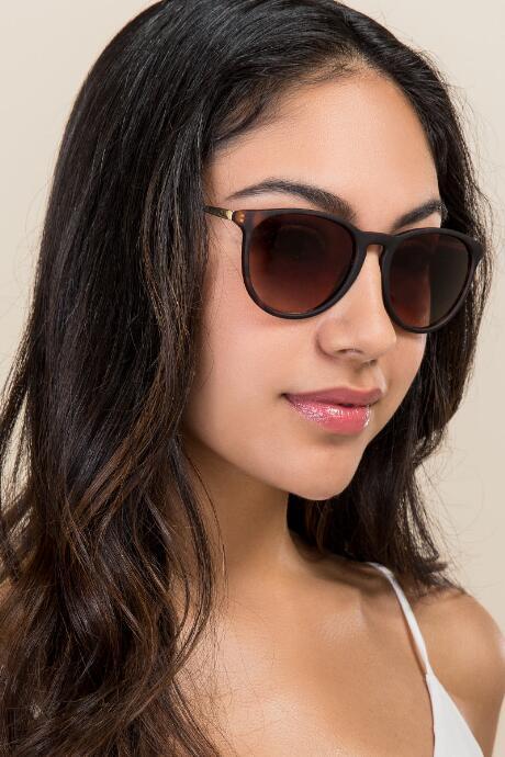 Francesca's Ellie Wayfarer Sunglasses - Tortoise