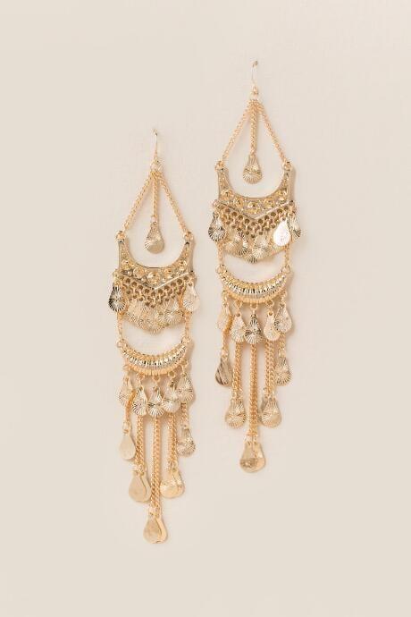 Francesca's Adair Chain Drop Earring - Gold