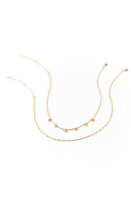 Francesca's Gracelynn Multi Strand Choker - Lavender