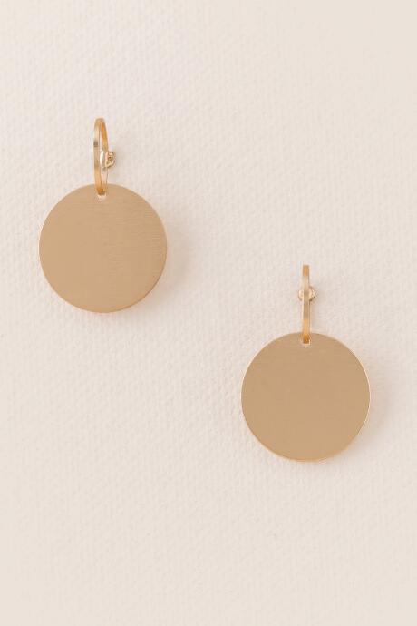 Francesca's Monica Circle Post Earring - Gold