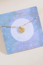 Francesca's Virgo Constellation Coin Pendant Necklace - Gold