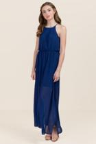 Francesca's Mary Flawless Maxi Dress - Navy