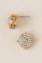 Francesca's Loma Pav Dome Stud - Crystal