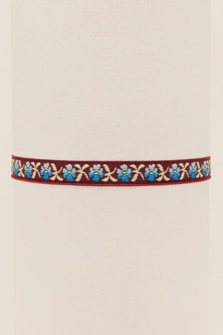Francesca's Berenice Floral Embroidered Choker - Multi