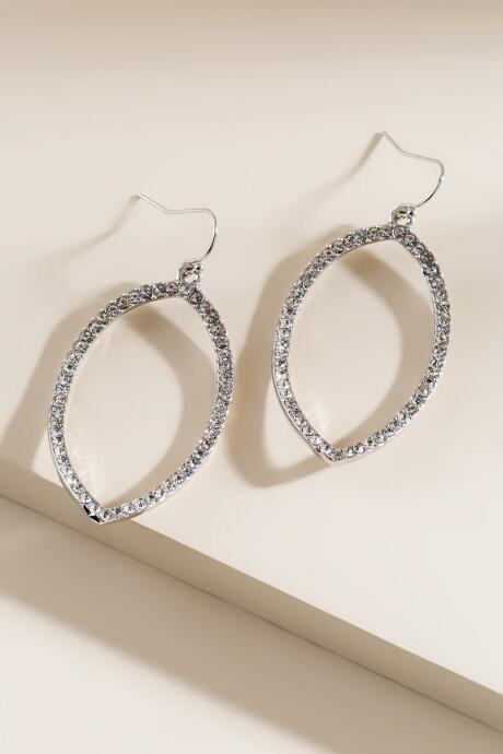 Francesca Inchess Sydney Open Pave Earrings - Crystal