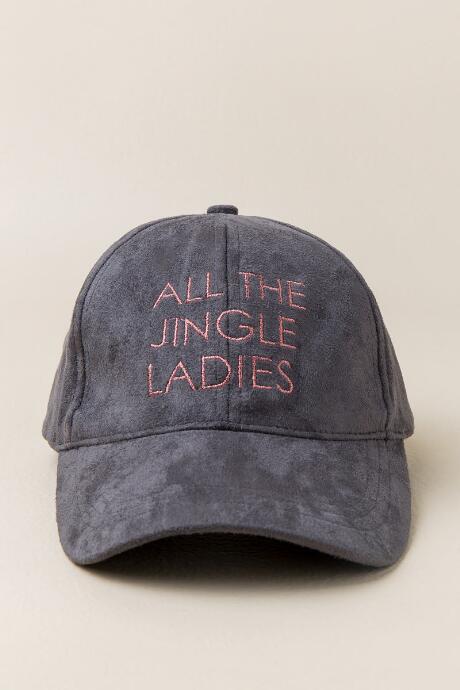 Francesca's All The Jingle Ladies Cap - Gray