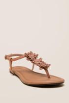 Francesca Inchess Starburst Flower T-strap Sandal - Blush