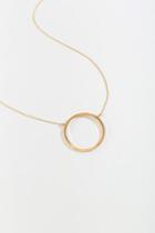 Francesca's Rosabel Circle Pendant Necklace - Gold