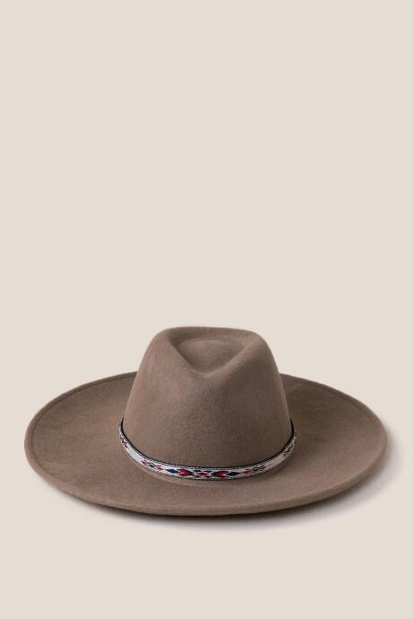 Francesca Inchess Jolieen Wool Panama Hat - Sand