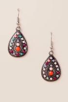 Francesca's Suri Tribal Beaded Teardrop Earring - Multi