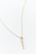 Francesca's Ginger Hammered Bar Necklace - Gold