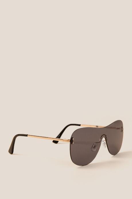 Francesca's Halsey Classic Shield Sunglasses - Black