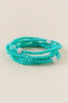 Francesca's Carina Stretch Bracelet Set In Turquoise - Turquoise
