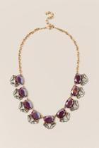 Francesca Inchess Charlize Statement Necklace In Wine - Wine