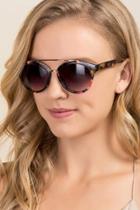 Francesca's Honolulu Brow Bar Sunglasses - Black