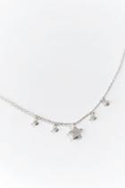 Francesca's Lily Cz Star Pendant Necklace - Silver