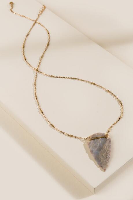 Francesca's Elsie Arrow Necklace - Tan