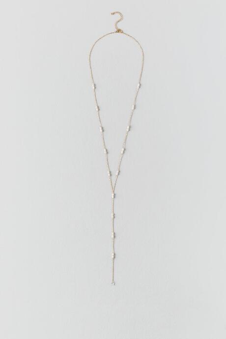 Francesca's Kari Fresh Water Pearl Y-neck - Pearl